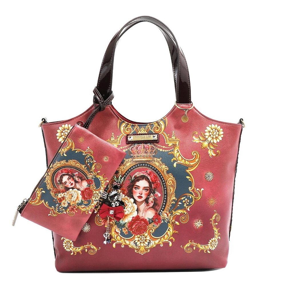 NICOLE LEE THE QUEEN TOTE WITH WRISTLET